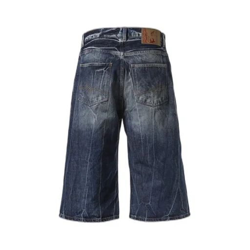 Zip Jean Short / Blu Acid Blu