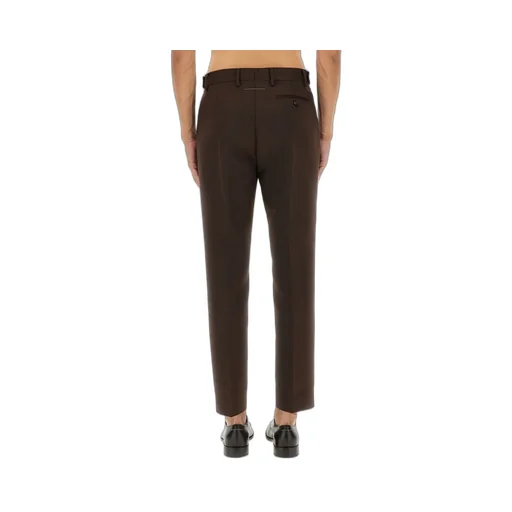 Mm6 Maison Margiela Pressed Crease Belted Pants