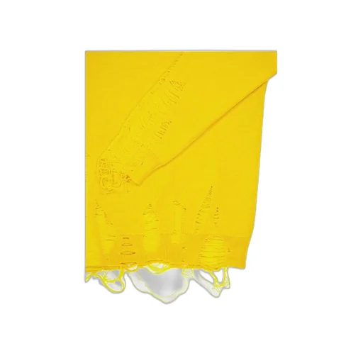 Mm6 Maison Margiela Drop Shoulder Distressed Jumper