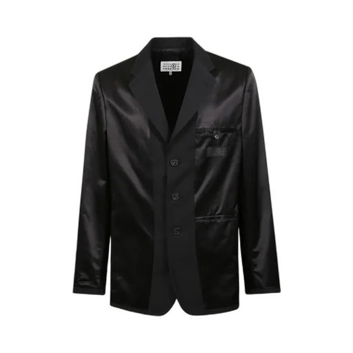 Mm6 Maison Margiela Single-Breasted Satin Blazer