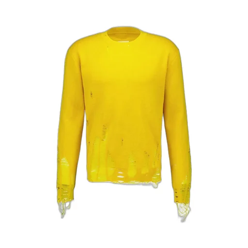 Mm6 Maison Margiela Drop Shoulder Distressed Jumper