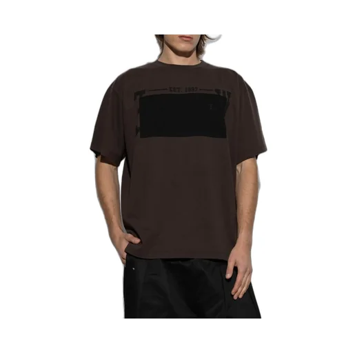 Mm6 Maison Margiela Logo-Embroidered Crewneck T-Shirt