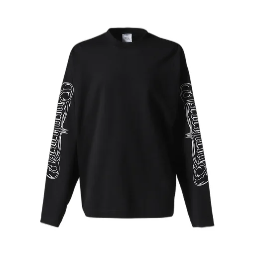 Metal Printed Longsleeve / Blk