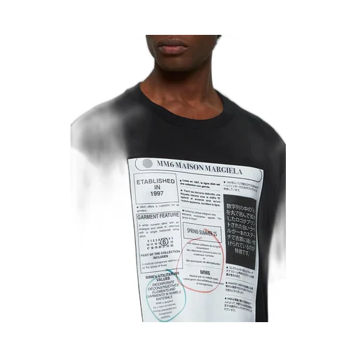 Mm6 Maison Margiela Graphic-Printed Crewneck T-Shirt