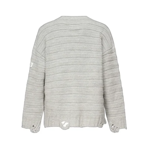Mm6 Maison Margiela Distressed Knitted Cardigan