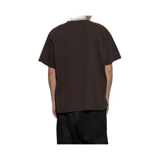 Mm6 Maison Margiela Logo-Embroidered Crewneck T-Shirt