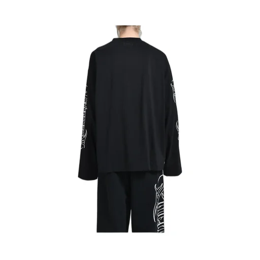 Metal Printed Longsleeve / Blk