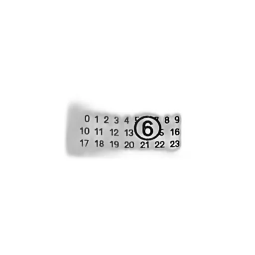 Mm6 Maison Margiela Numbers Motif-Patch Crewneck T-Shirt