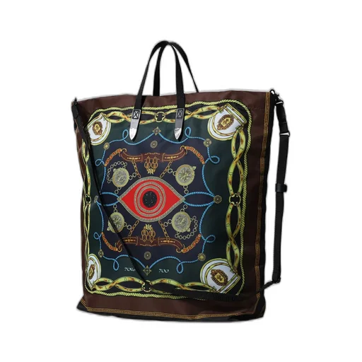 Print Tote Bag / Grn