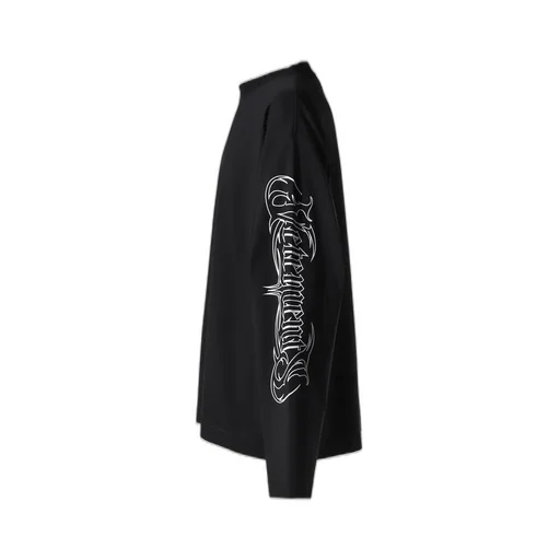 Metal Printed Longsleeve / Blk