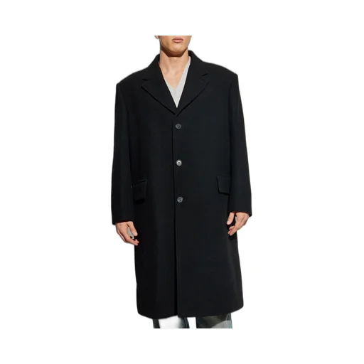Mm6 Maison Margiela Straight Hem Buttoned Coat