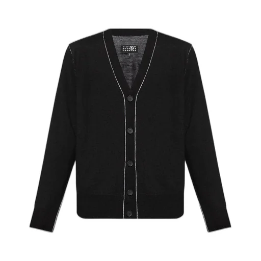 Mm6 Maison Margiela V-Neck Knitted Cardigan