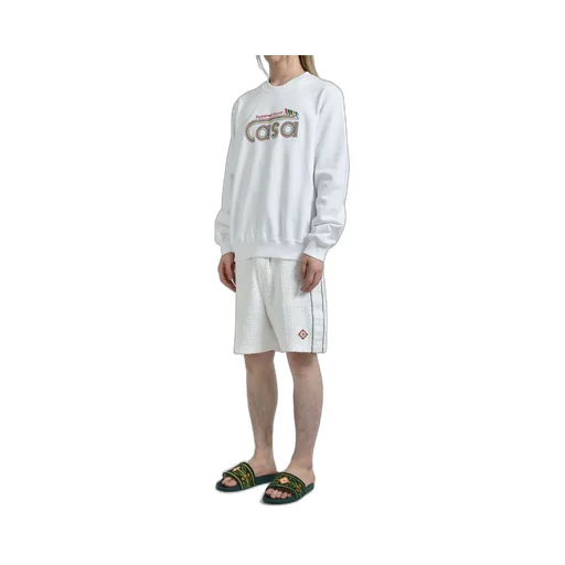 Equipement Sportive Embroidered Classic Sweatshirt / Wht