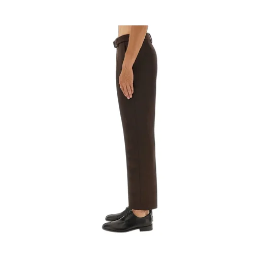 Mm6 Maison Margiela Pressed Crease Belted Pants