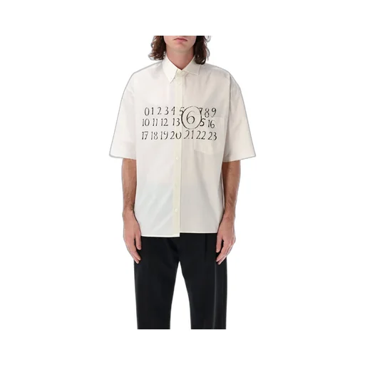 Mm6 Maison Margiela Asymmetric Poplin Shirt