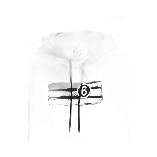 Mm6 Maison Margiela Numeric Drawstring Hoodie