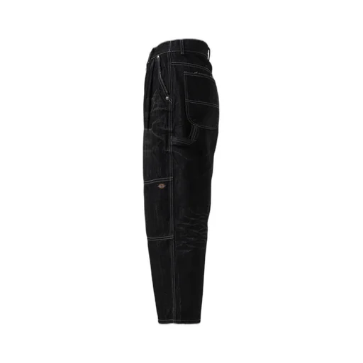 Double Knee Denim Pants / Black