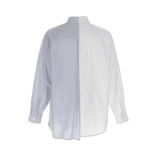 Mm6 Maison Margiela Asymmetric Striped Shirt