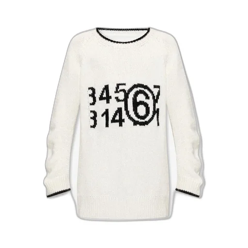 Mm6 Maison Margiela Zoom Logo Intarsia Jumper