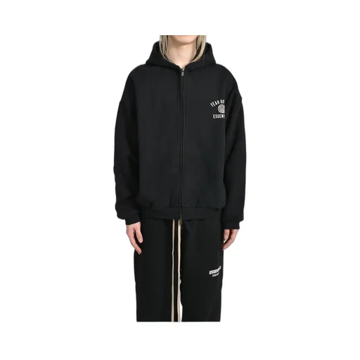 Heavy Fleece Fullzip Hoodie / Blk