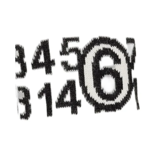 Mm6 Maison Margiela Zoom Logo Intarsia Jumper