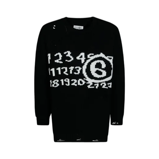 Mm6 Maison Margiela Numeric Distressed Jumper