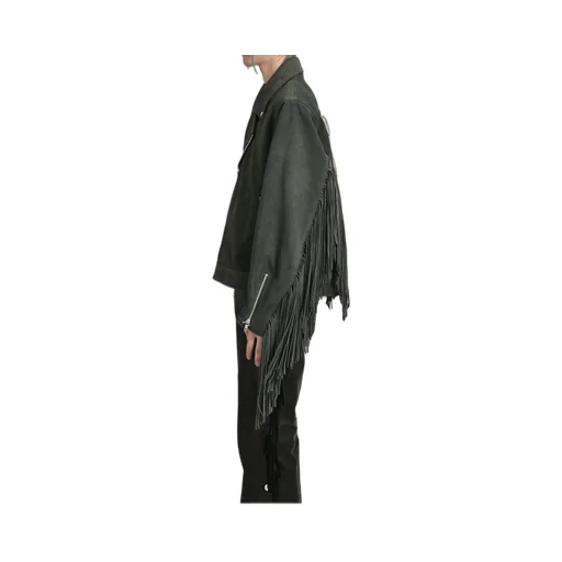 Leather Fringe Riders Jacket / Dust