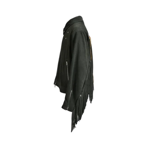 Leather Fringe Riders Jacket / Dust