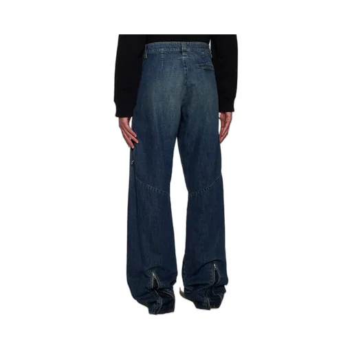 Mm6 Maison Margiela Zip-Detailed Wide-Leg Jeans
