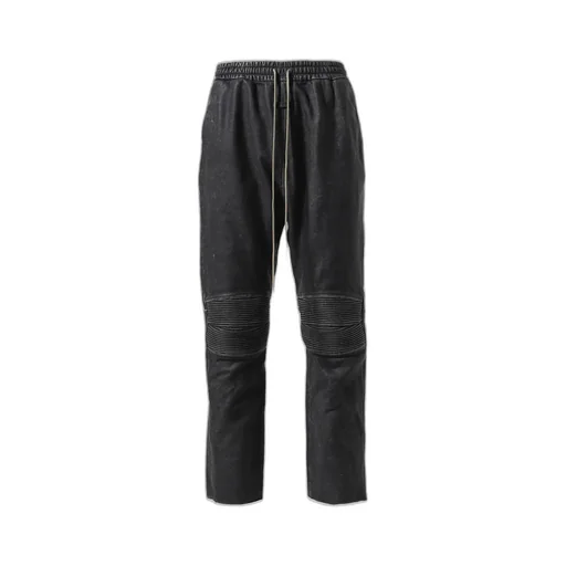 Leather Moto Pants / Black