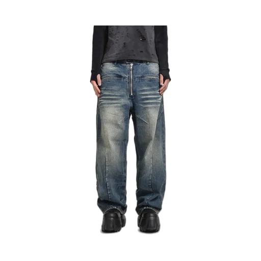 Front Zip Baggy Denim / D.Ind
