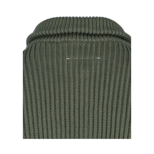 Mm6 Maison Margiela Ribbed-Knit Zipped Cardigan