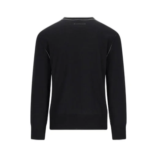 Mm6 Maison Margiela Logo Patch Crewneck Jumper