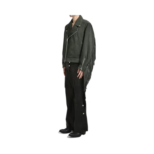 Leather Fringe Riders Jacket / Dust