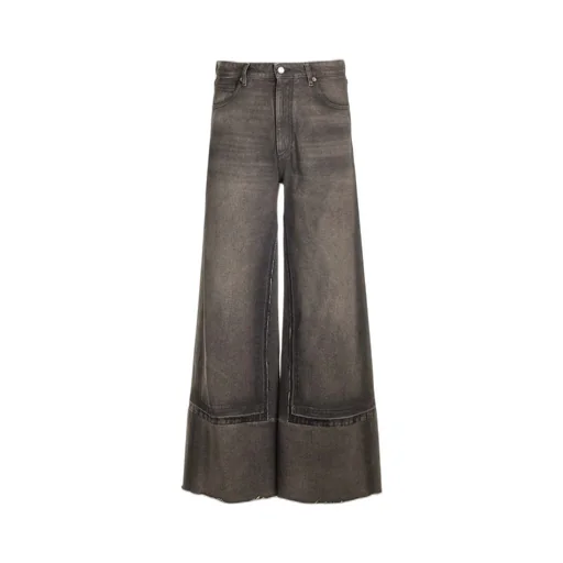 Mm6 Maison Margiela Logo-Patch Wide-Leg Jeans