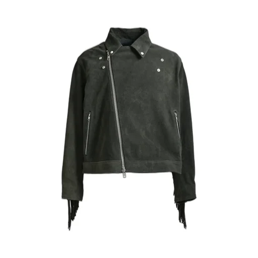 Leather Fringe Riders Jacket / Dust