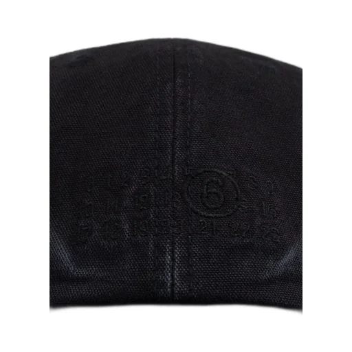 Mm6 Maison Margiela Logo Embroidered Curved Peak Cap
