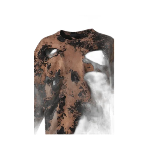 Distressed Crewneck / Sand