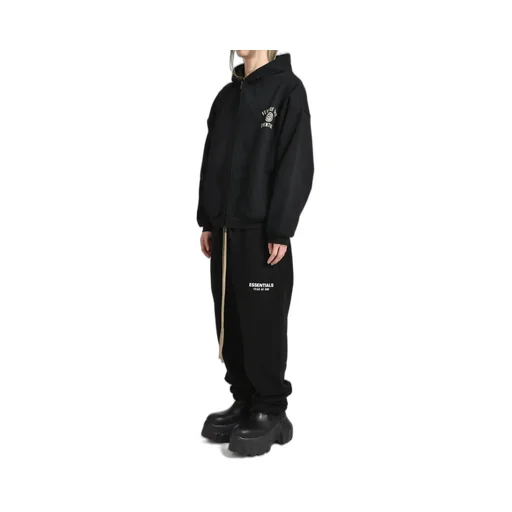 Heavy Fleece Fullzip Hoodie / Blk