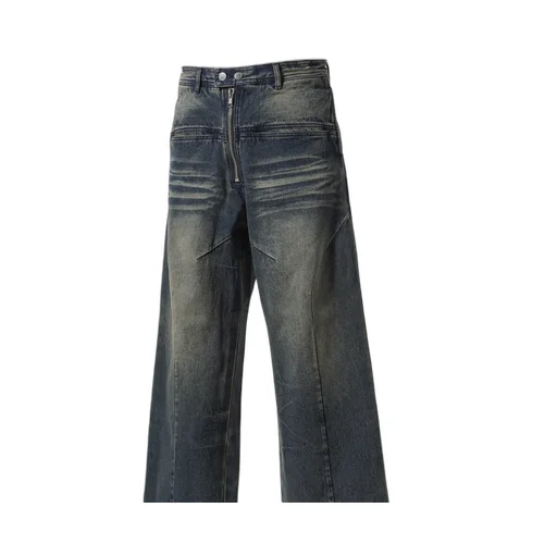Front Zip Baggy Denim / D.Ind