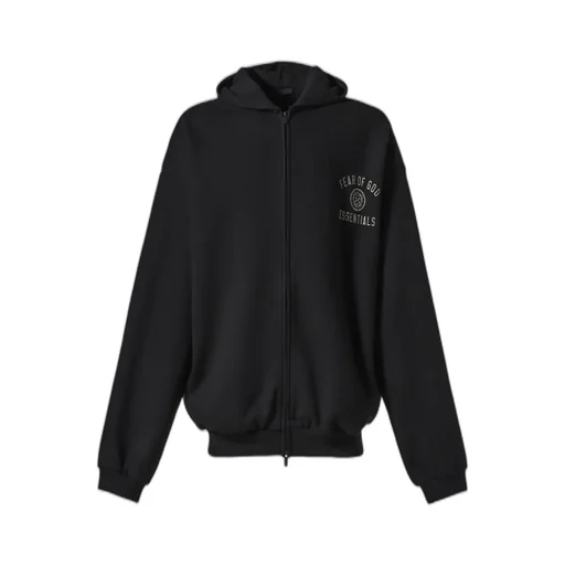 Heavy Fleece Fullzip Hoodie / Blk
