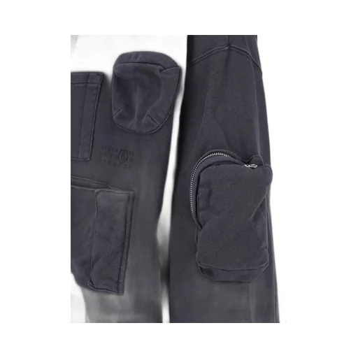 Mm6 Maison Margiela Zipped Drawstring Hoodie