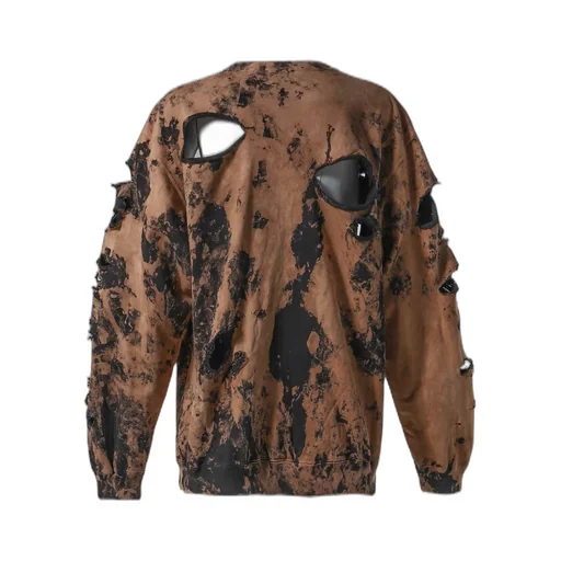 Distressed Crewneck / Sand