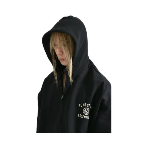Heavy Fleece Fullzip Hoodie / Blk
