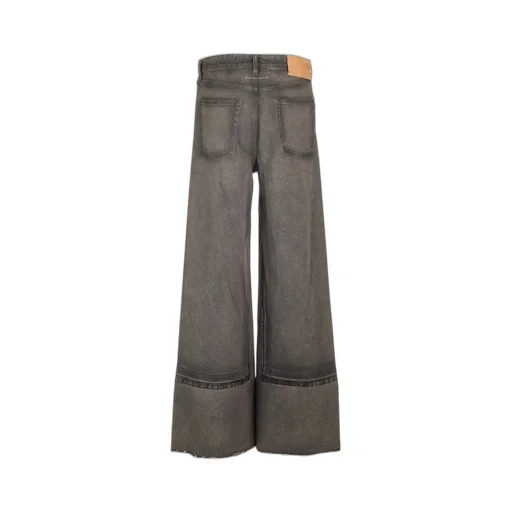 Mm6 Maison Margiela Logo-Patch Wide-Leg Jeans