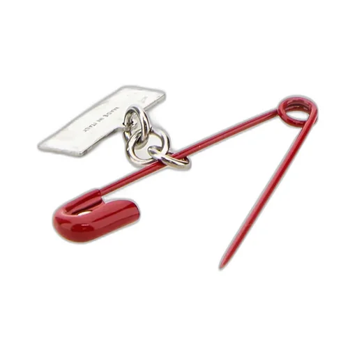 Mm6 Maison Margiela Logo Plaque Brooch