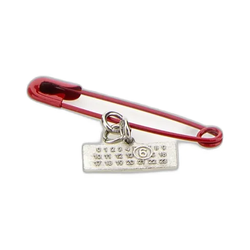 Mm6 Maison Margiela Logo Plaque Brooch