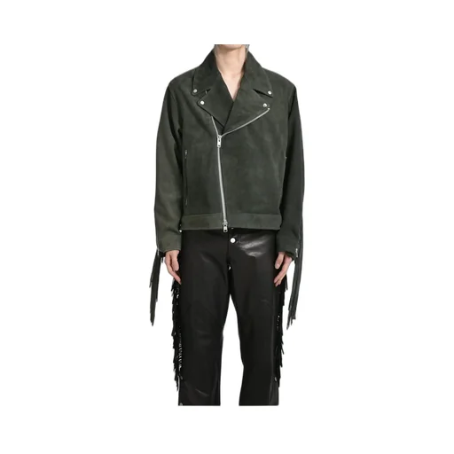 Leather Fringe Riders Jacket / Dust