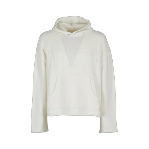 Mm6 Maison Margiela Logo Detailed Textured Hoodie