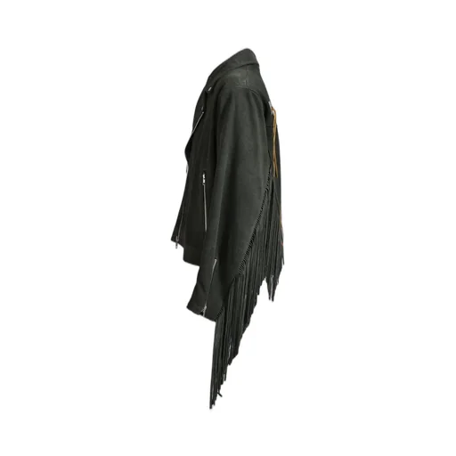 Leather Fringe Riders Jacket / Dust